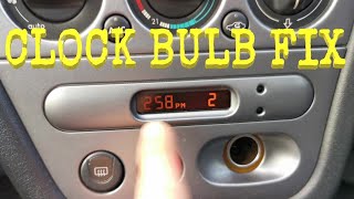 HOW TO Peugeot 306 Clock Light Fix  bulb replacement  easy DIY [upl. by Harlamert]