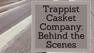 A Mortician Visits the Trappist Monk Casket Company in Dubuque Iowa [upl. by Landsman]