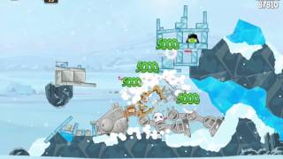 Angry Birds Star Wars 38 Hoth 3Star Walkthrough [upl. by Acus]