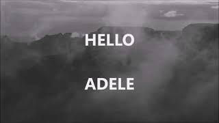 HELLO  ADELE Lyrics [upl. by Asikal]