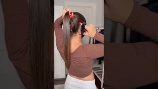 ponytail hack viral hairstyle video shortvideoyoutubeshort [upl. by Liagaba]