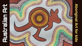 Australian Aboriginal Art  Dot painting  Australian Art Painting for kids gyaneshwariarts [upl. by Him]