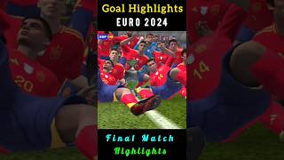 Spain vs England  21  Goal Highlights  EURO 2024  Recreate [upl. by Ettevad]