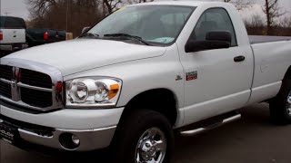 2007 Dodge Ram 2500 Regular Cab Stick Shift 67L Diesel WALK AROUND REVIEW SOLD 7867 SUMMITAUTOcom [upl. by Enneirdna]