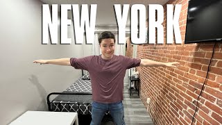 My 3k New York City Shoebox Apartment Tour 100 square foot [upl. by Rask]