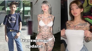 Hrt update male to female transformation Timeline Transgender woman Katrina [upl. by Oribella]