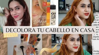 como decolorar el cabello en casa [upl. by Atalee]