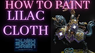 How to Paint LILAC CLOTH on MINIATURES [upl. by Cherrita]