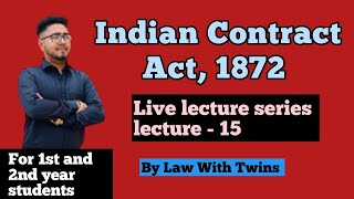 Lecture 15  impossibility under Indian contract act  doctrine of frustration  section 56 [upl. by Htabmas770]