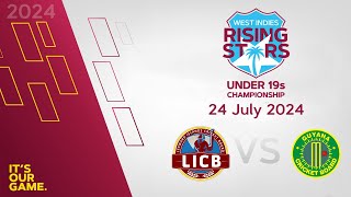 🔴 LIVE Leewards Islands v Guyana  CWI Men’s Under 19  50 Over Championships 2024 [upl. by Shiverick106]