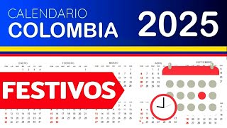 DIAS FESTIVOS en COLOMBIA 2025  GUIA COMPLETA [upl. by Llehsad]