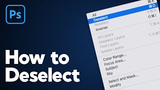 How to Deselect in Photoshop Tutorial [upl. by Idrahs]