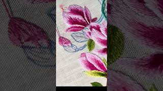 How to Embroider a Magnolia Flower  Easy Hand Embroidery Guide [upl. by Assital]