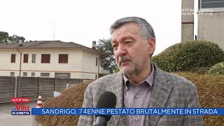 Sandrigo 74enne pestato brutalmente in strada  La vita in diretta 18032022 [upl. by Rubia]