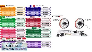 CSC 36V 250W 350W 500W Ebike Conversion Kit 48V 1000W 1500W hub Review [upl. by Thilde]