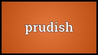 Prudish Meaning [upl. by Sivet]