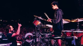 Australian 13 Year Old “James” Plays Drums With The Killers On “For Reasons Unknown”  Geelong 2022 [upl. by Reginnej]