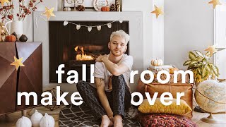 FALL ROOM MAKEOVER 2018  Decorate With Me  Budget Friendly  Lone Fox [upl. by Chansoo124]