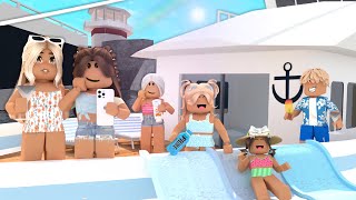 Family VACATION ON A CRUISE SAW TAYLORS CRUSH ARCADE POOL amp MORE VOICE Roblox Bloxburg Roleplay [upl. by Assin]