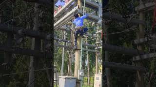 Lineman work typpesoflineman substation viralreelsfb Lineman linemanlife [upl. by Reimer835]