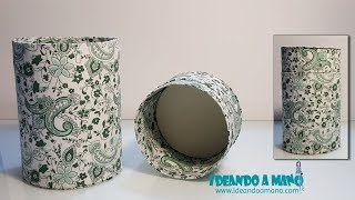 Decorar latas con tela [upl. by Ymme]