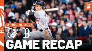 Orioles vs Red Sox Game Recap 41024  MLB Highlights  Baltimore Orioles [upl. by Eilasor126]