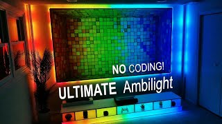 NO CODING The ULTIMATE WLED Ambilight Setup [upl. by Warchaw]