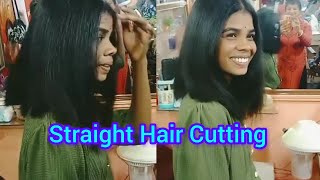 Straight Hair Cut ll [upl. by Eilloh393]