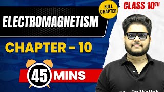 ELECTROMAGNETISM in 45 Mins  Complete Chapter Mind Map  Class 10 ICSE PHYSICS [upl. by Aihsetan]