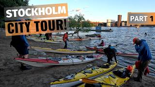 Stockholm city from the kayak perspective Stockholmsnatta 13 Friluftsfrämjandet Norrviken [upl. by Raybin275]