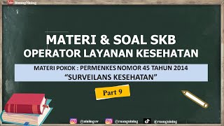 Materi SKB Operator Layanan Kesehatan  Surveilans Kesehatan [upl. by Adiasteb]