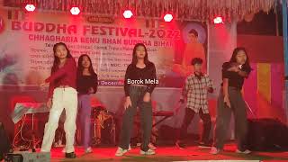 Hoka mar  kokborok remix  Group Dance  Buddha festival 2022  Borok Mela [upl. by Kenison]