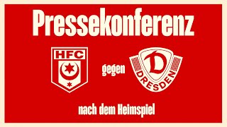 28 Spieltag 202324 Hallescher FC  Dynamo Dresden  Pressekonferenz nach dem Spiel [upl. by Wehhtam]