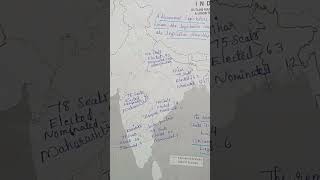 Bicameralism In India 🇮🇳✨️ youtubeshorts youtube youtubeshort upsc upscpreparation mapwork [upl. by Shoifet]