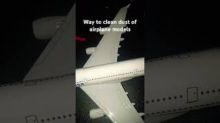 Using air compressor can to clean of diecast planes modelaviation [upl. by Newel]