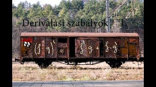 Deriválási szabályok egyegy példával szemléltetve  1 [upl. by Kcirtemed863]