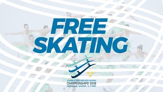 Free Skating  2018 ISU World Synchronized Skating Championships Stockholm SWE  SynchroSkating [upl. by Ahsap]