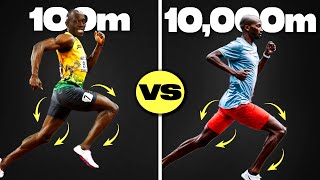 100m vs 10000m Running Form [upl. by Magnolia]