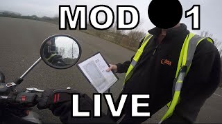 MOD 1 2019  UK Motorbike Test  Live Footage with Commentary 17 [upl. by Yenetruoc]