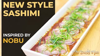 How to Make NEW STYLE SASHIMI  Hamachi Carpaccio with The Sushi Man [upl. by Horst]