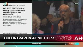 ABUELAS DE PLAZA DE MAYO encontraron al NIETO 133 [upl. by Aelyk988]