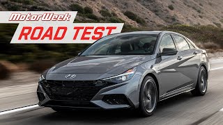 The 2021 Hyundai Elantra NLine Hits the Sweet Spot  MotorWeek Road Test [upl. by Anayrb]