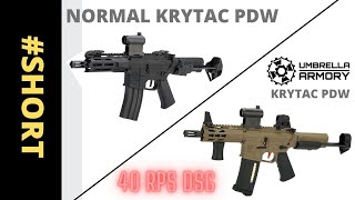 Umbrella Armory Krytac vs Normal Krytac PDW Short [upl. by Cyrano468]