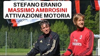 Massimo Ambrosini e Stefano Eranio  riscaldamento prima dellAllenamento [upl. by Slohcin897]