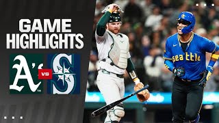 As vs Mariners Game Highlights 92724  MLB Highlights [upl. by Anitteb]