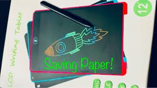 How to use a LCD Writing Tablet 12” [upl. by Fleeman242]