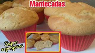 Cómo hacer MANTECADAS Súper ESPONJOSAS muy RICAS RECETA FÁCIL [upl. by Dnartreb822]