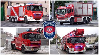 Diverse SONDERFAHRZEUGE der BERUFSFEUERWEHR WIEN auf Einsatzfahrt [upl. by Egroeg]