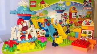 Конструктор обзор игрушки ЛЕГО Дупло LEGO duplo Парк аттракционов [upl. by Quinn]