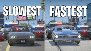 Upgrading Slowest to Fastest Getaway Car in GTA 5 RP [upl. by Ralli687]